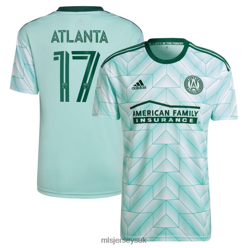 Atlanta United FC Adidas Mint 2023 The Forest Kit Replica Player Jersey Kids MLS Jerseys Jersey X60B2D1060