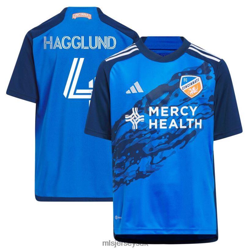 FC Cincinnati Nick Hagglund Adidas Blue 2023 River Kit Replica Jersey Kids MLS Jerseys Jersey X60B2D408