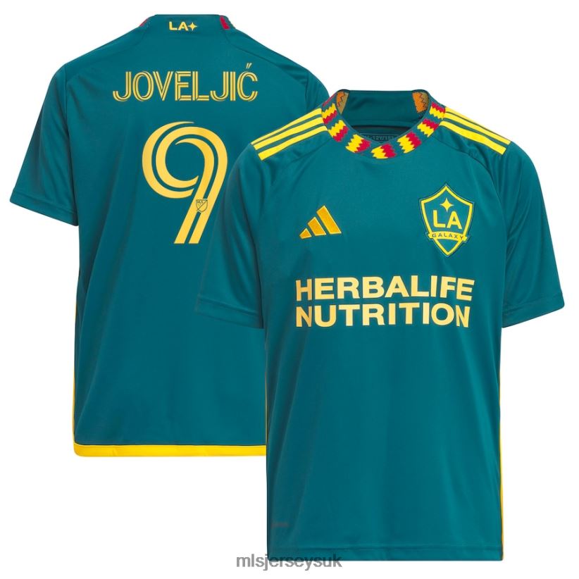 LA Galaxy Dejan Joveljic Adidas Green 2023 LA Kit Replica Player Jersey Kids MLS Jerseys Jersey X60B2D841