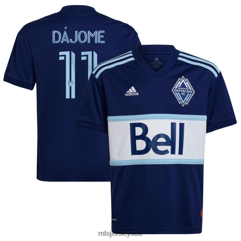 Vancouver Whitecaps FC Cristian Dajome Adidas Blue 2022 The Hoop & This City Replica Player Jersey Kids MLS Jerseys Jersey X60B2D1336