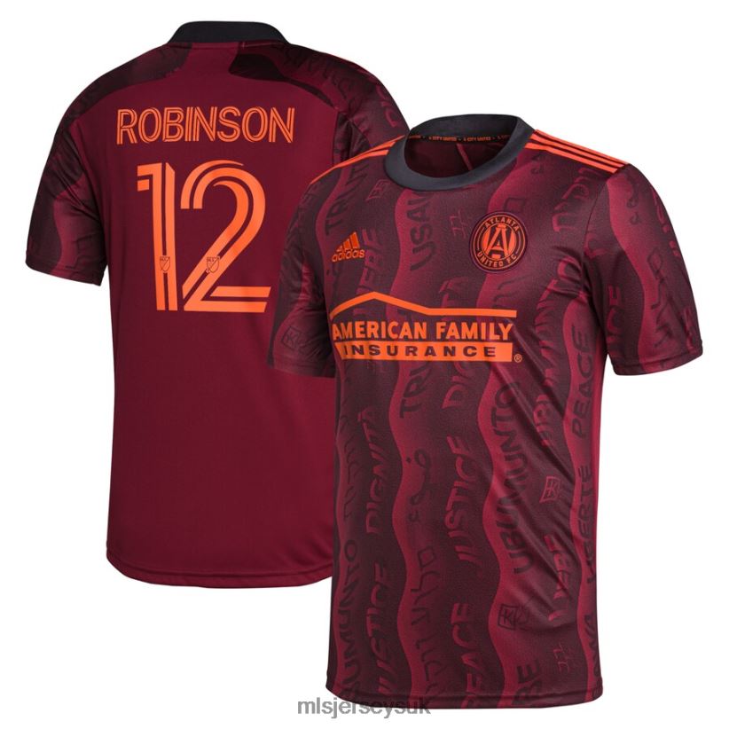 Atlanta United FC Miles Robinson Adidas Maroon 2021 Unity Replica Player Jersey Men MLS Jerseys Jersey X60B2D1448