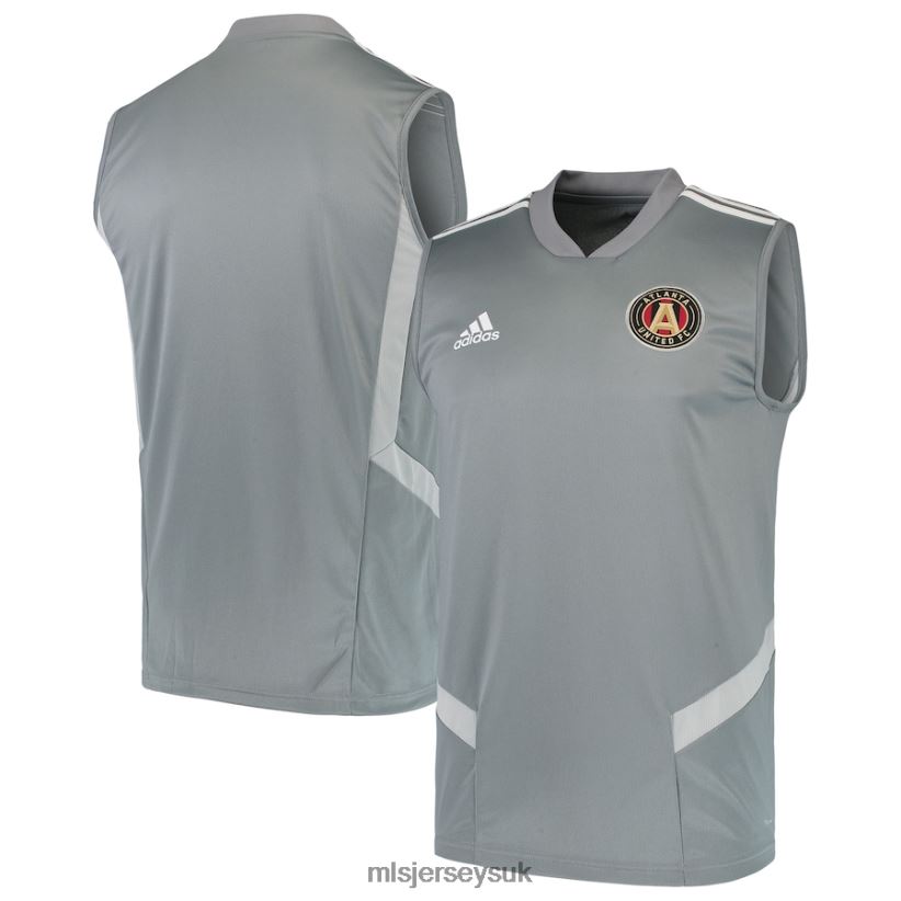Atlanta United FC Adidas Gray 2019 Sleeveless Training Jersey Men MLS Jerseys Jersey X60B2D1436