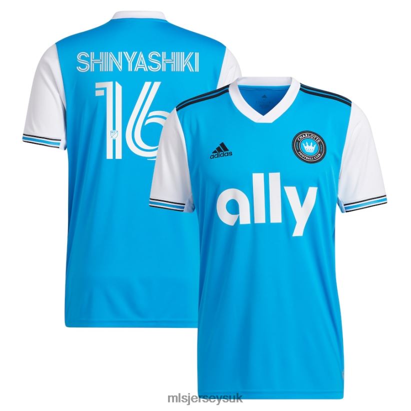 Charlotte FC Andre Shinyashiki Adidas Blue 2022 Primary Replica Player Jersey Men MLS Jerseys Jersey X60B2D942