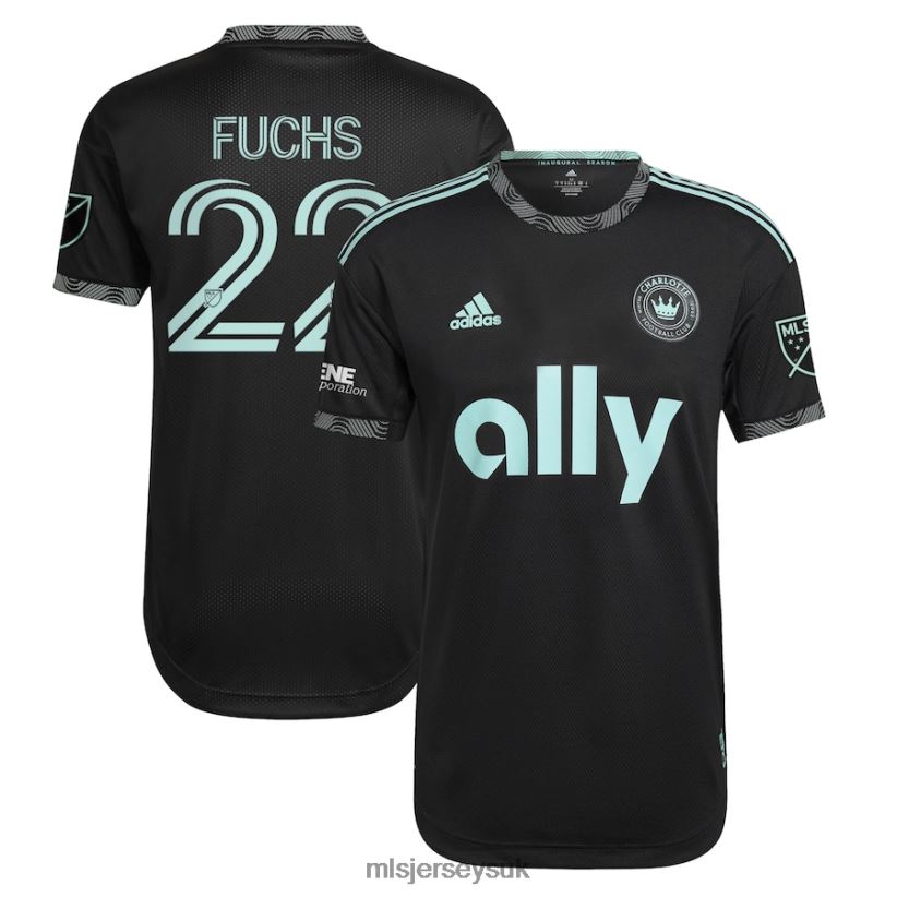 Charlotte FC Christian Fuchs Adidas Black 2022 Newly Minted Authentic Player Jersey Men MLS Jerseys Jersey X60B2D541