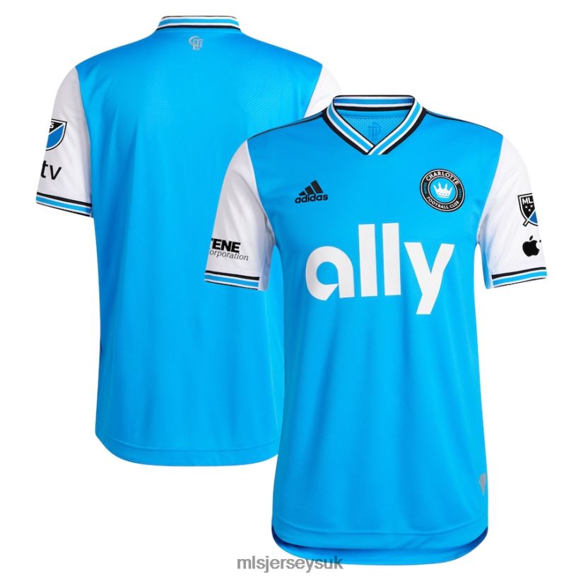 Charlotte FC Adidas Blue 2023 Newly Minted Authentic Jersey Men MLS Jerseys Jersey X60B2D50