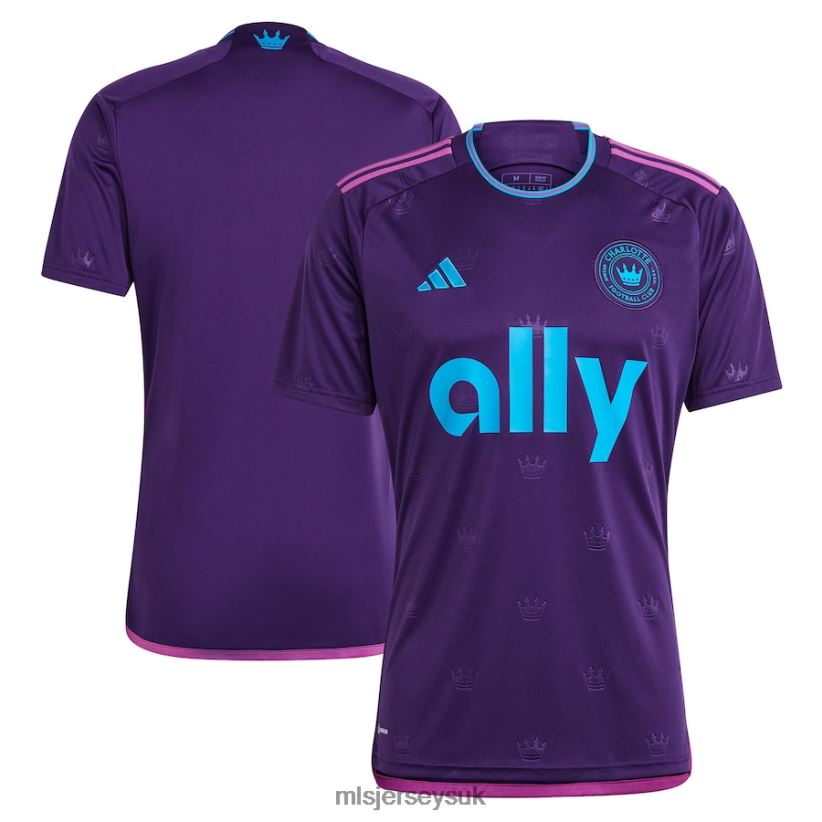 Charlotte FC Adidas Purple 2023 Crown Jewel Kit Replica Jersey Men MLS Jerseys Jersey X60B2D14