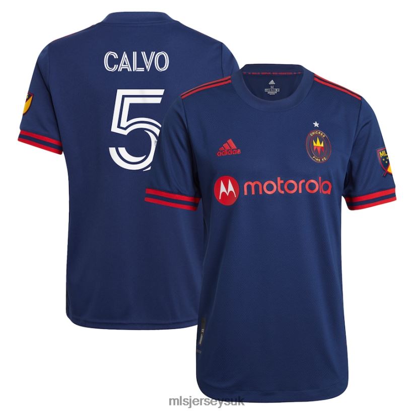 Chicago Fire Francisco Calvo Adidas Navy 2021 Primary Authentic Player Jersey Men MLS Jerseys Jersey X60B2D1050
