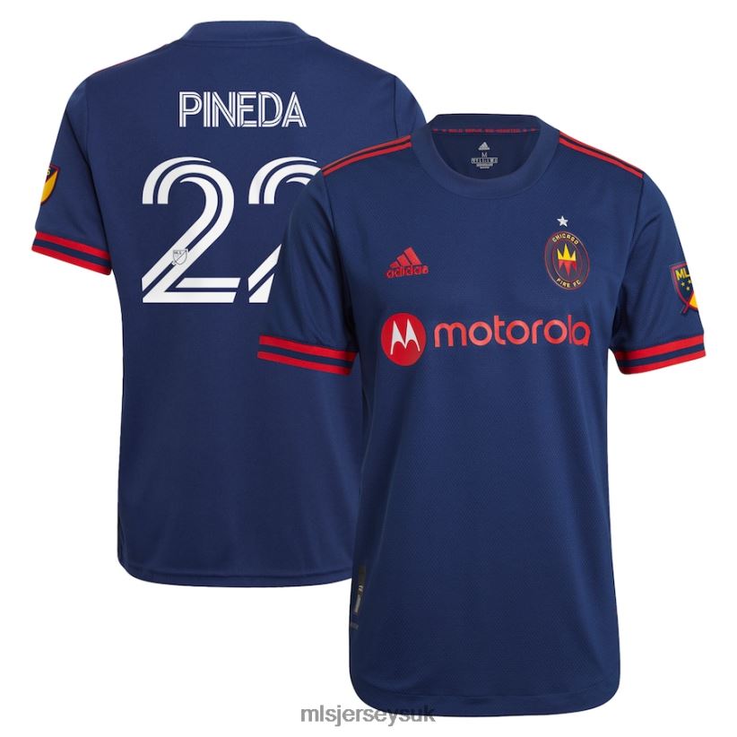 Chicago Fire Mauricio Pineda Adidas Navy 2021 Primary Authentic Player Jersey Men MLS Jerseys Jersey X60B2D1239