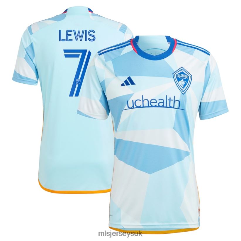 Colorado Rapids Jonathan Lewis Adidas Light Blue 2023 New Day Kit Replica Jersey Men MLS Jerseys Jersey X60B2D935