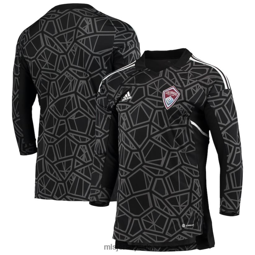 Colorado Rapids Adidas Black/White Goalkeeper Jersey Men MLS Jerseys Jersey X60B2D810