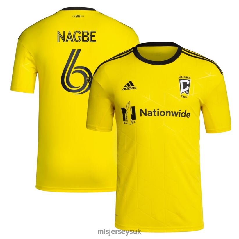 Columbus Crew Darlington Nagbe Adidas Yellow 2022 Gold Standard Kit Replica Player Jersey Men MLS Jerseys Jersey X60B2D1243