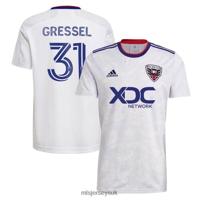 D.C. United Julian Gressel Adidas White 2022 The Marble Replica Player Jersey Men MLS Jerseys Jersey X60B2D1361