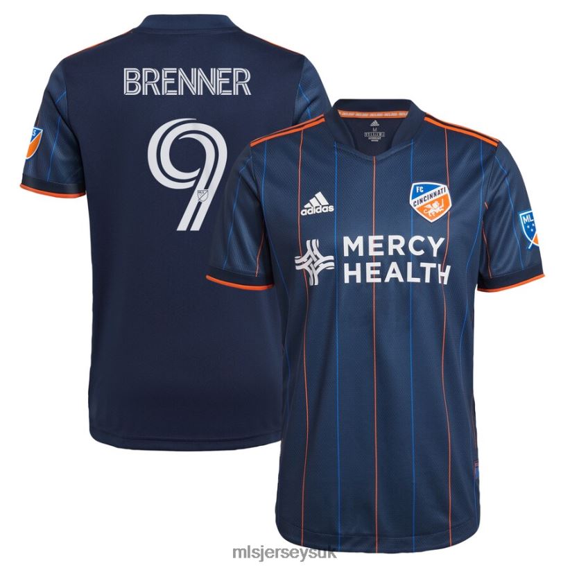 FC Cincinnati Brenner Adidas Navy 2021 Primary Authentic Player Jersey Men MLS Jerseys Jersey X60B2D473