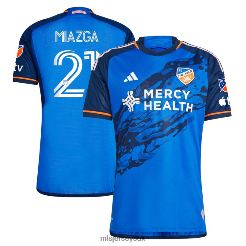 FC Cincinnati Matt Miazga Adidas Blue 2023 River Kit Authentic Jersey Men MLS Jerseys Jersey X60B2D754