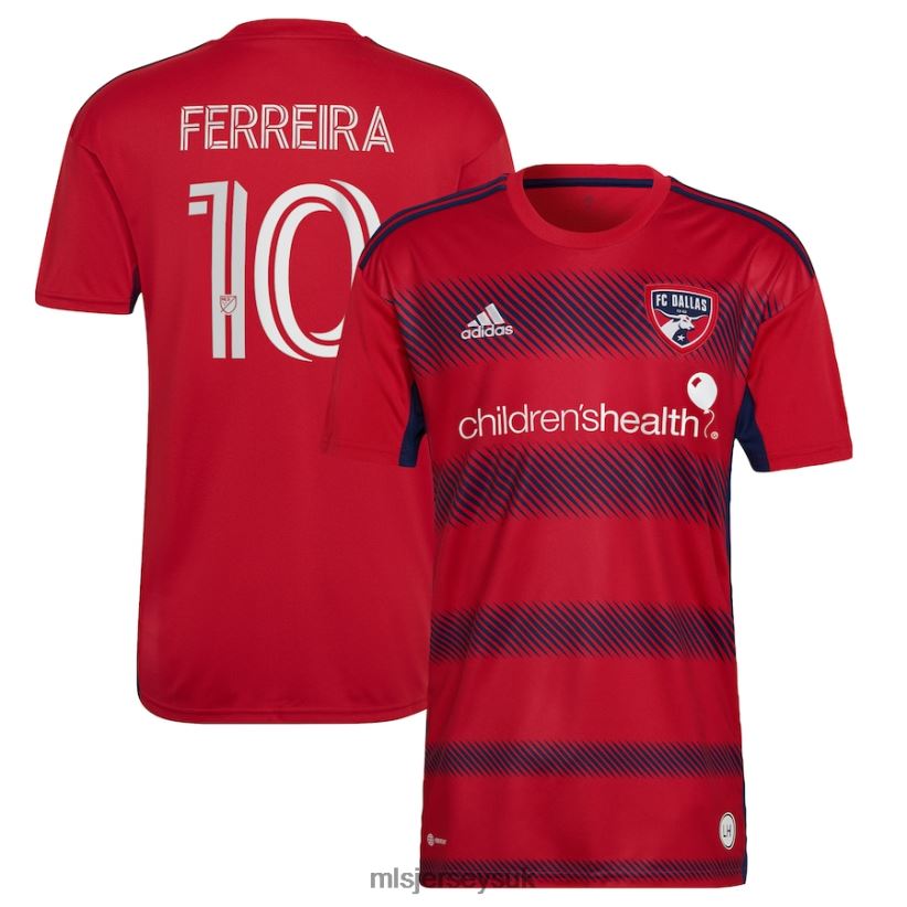 FC Dallas Jesus Ferreira Adidas Red 2023 Crescendo Kit Replica Player Jersey Men MLS Jerseys Jersey X60B2D1072