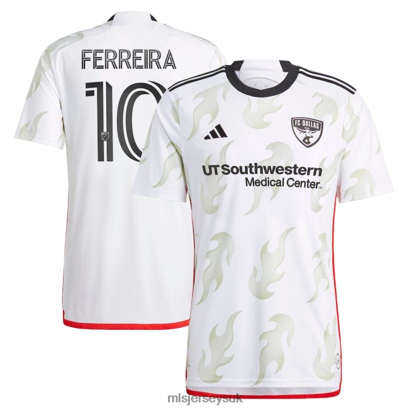 FC Dallas Jesus Ferreira Adidas White 2023 Burn Baby Burn Replica Player Jersey Men MLS Jerseys Jersey X60B2D600
