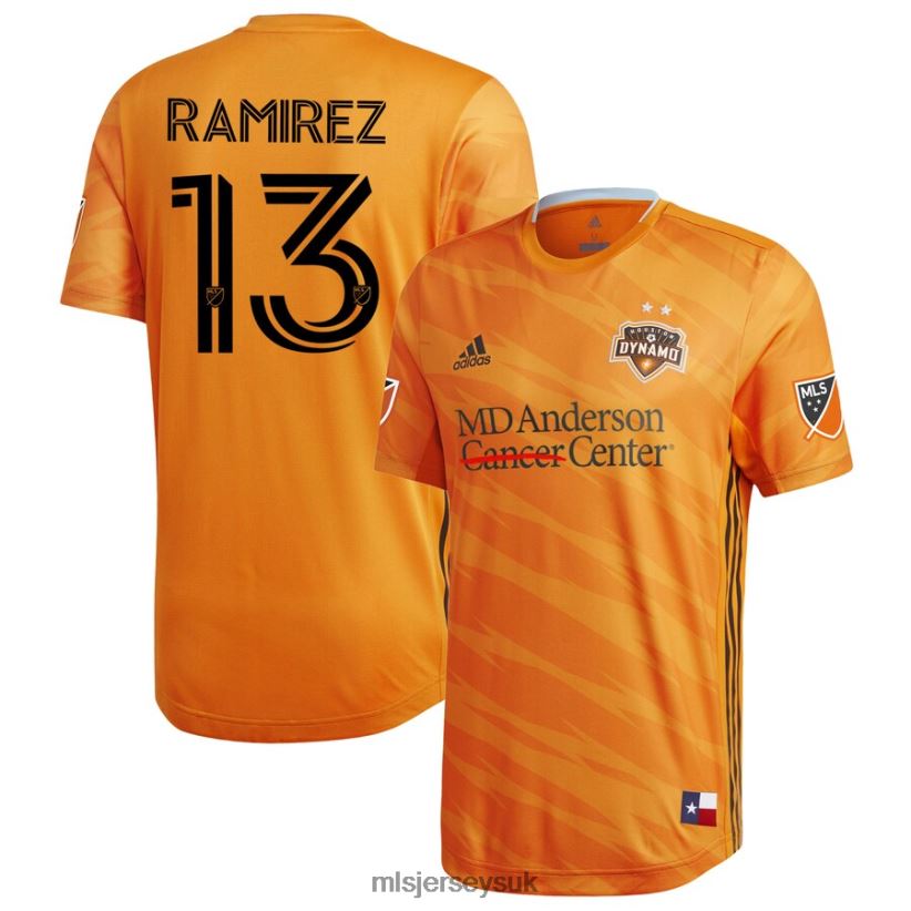 Houston Dynamo Christian Ramirez Adidas Orange 2020 Primary Authentic Player Jersey Men MLS Jerseys Jersey X60B2D1271