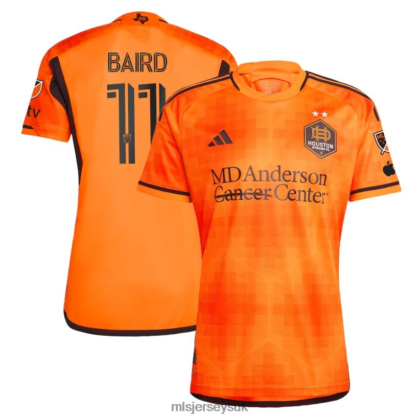 Houston Dynamo FC Corey Baird Adidas Orange 2023 El Sol Authentic Jersey Men MLS Jerseys Jersey X60B2D1194