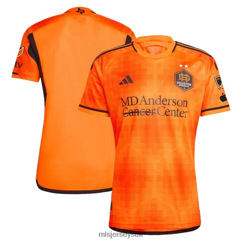 Houston Dynamo FC Adidas Orange 2023 El Sol Authentic Jersey Men MLS Jerseys Jersey X60B2D146