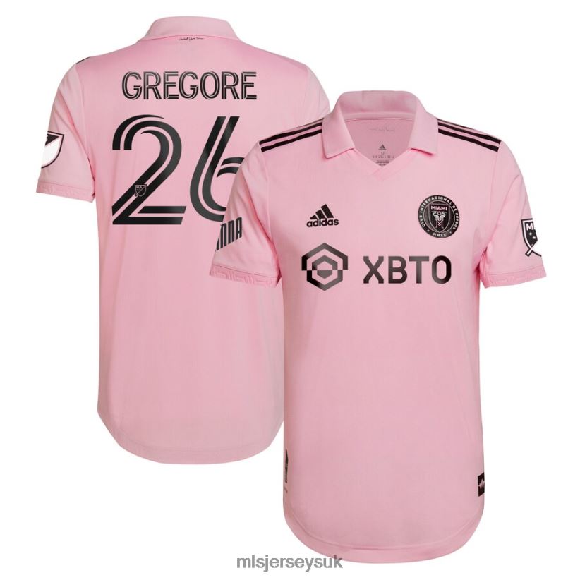 Inter Miami CF Gregore Adidas Pink 2022 The Heart Beat Kit Authentic Team Player Jersey Men MLS Jerseys Jersey X60B2D1115