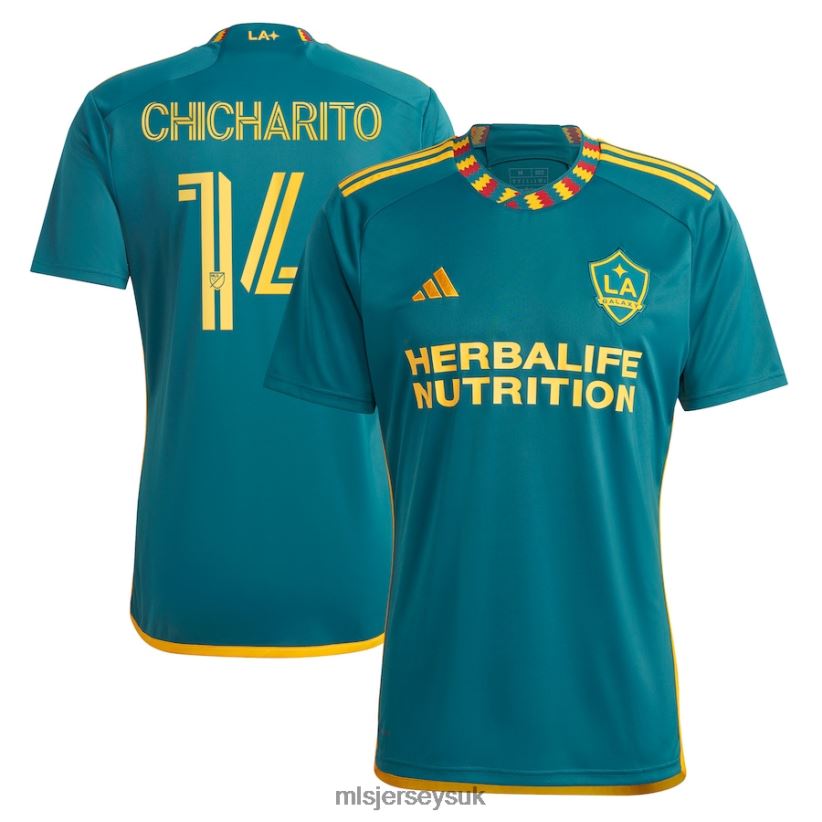 LA Galaxy Chicharito Adidas Green 2023 LA Kit Replica Player Jersey Men MLS Jerseys Jersey X60B2D660