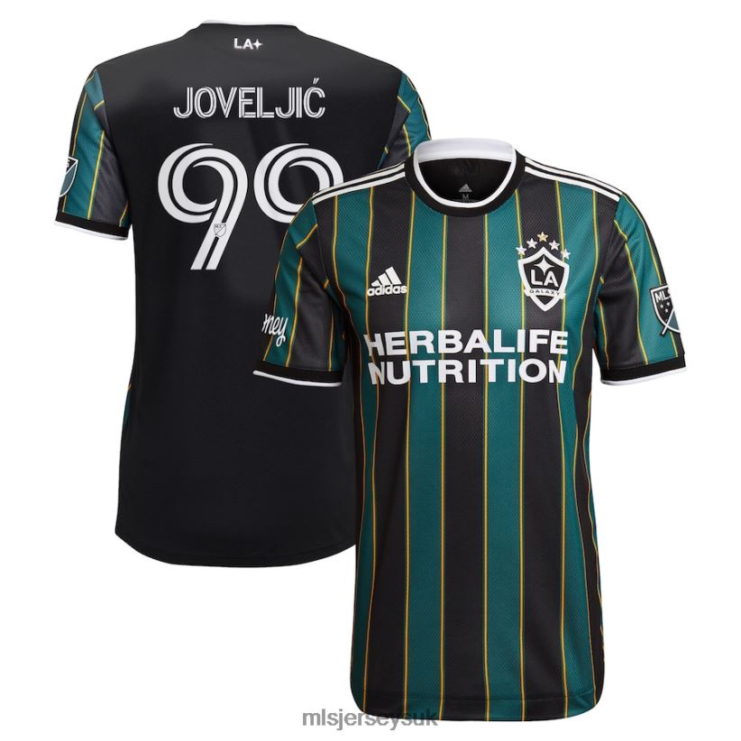 LA Galaxy Dejan Joveljic Adidas Black 2021 The LA Galaxy Community Kit Authentic Player Jersey Men MLS Jerseys Jersey X60B2D561