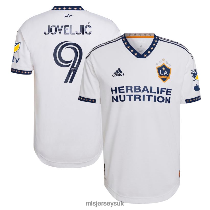 LA Galaxy Dejan Joveljic Adidas White 2023 City of Dreams Kit Authentic Jersey Men MLS Jerseys Jersey X60B2D376