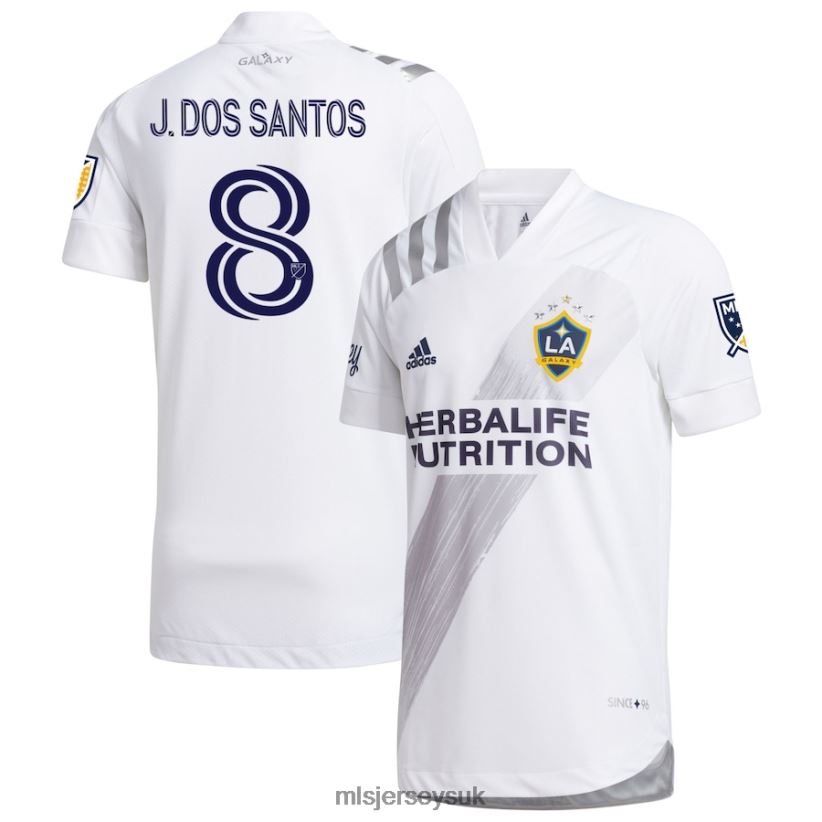 LA Galaxy Jonathan dos Santos Adidas White 2020 25th Season Celebration Replica Jersey Men MLS Jerseys Jersey X60B2D1453