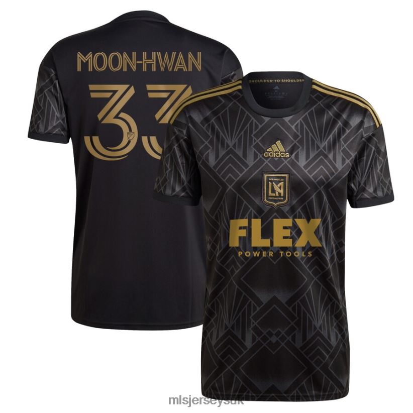 LAFC Kim Moon-hwan Adidas Black 2022 5 Year Anniversary Kit Replica Player Jersey Men MLS Jerseys Jersey X60B2D1302