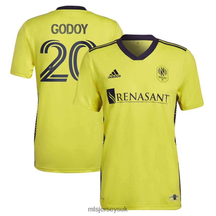 Nashville SC Anibal Godoy Adidas Yellow 2023 The Homecoming Kit Replica Player Jersey Men MLS Jerseys Jersey X60B2D1172