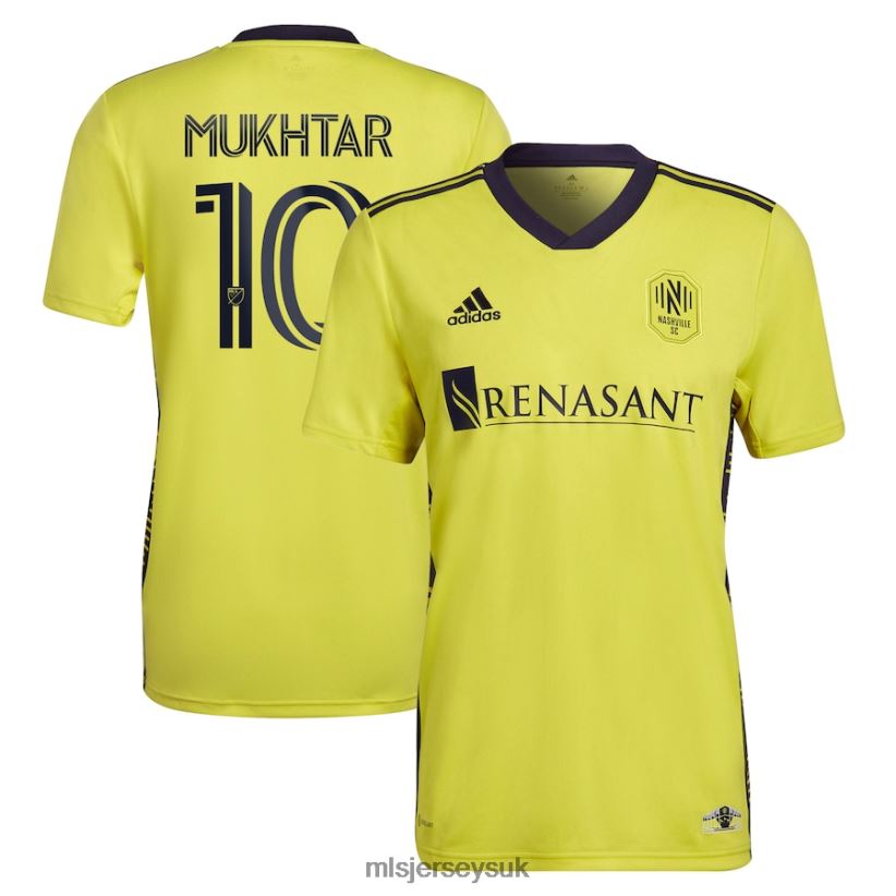 Nashville SC Hany Mukhtar Adidas Yellow 2022 The Homecoming Kit Replica Player Jersey Men MLS Jerseys Jersey X60B2D486