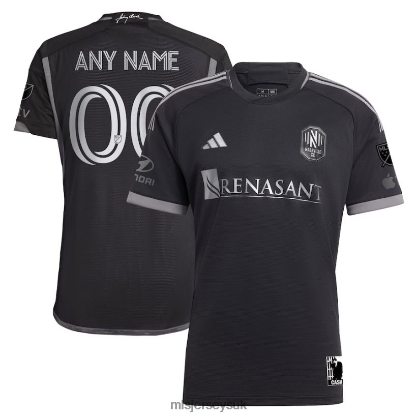Nashville SC Adidas Black 2023 Man In Black Kit Authentic Custom Jersey Men MLS Jerseys Jersey X60B2D88