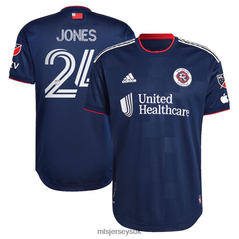 New England Revolution DeJuan Jones Adidas Navy 2023 The Liberty Kit Authentic Player Jersey Men MLS Jerseys Jersey X60B2D877