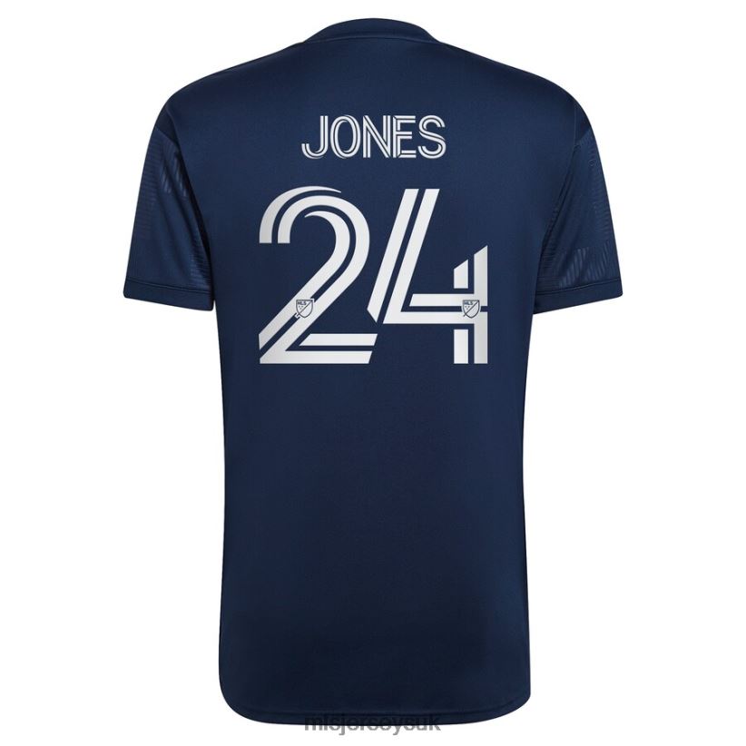 New England Revolution DeJuan Jones Adidas Navy 2023 The Liberty Kit Replica Player Jersey Men MLS Jerseys Jersey X60B2D802