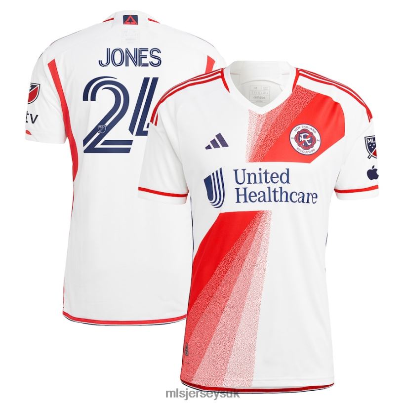 New England Revolution DeJuan Jones Adidas White 2023 Defiance Authentic Jersey Men MLS Jerseys Jersey X60B2D422