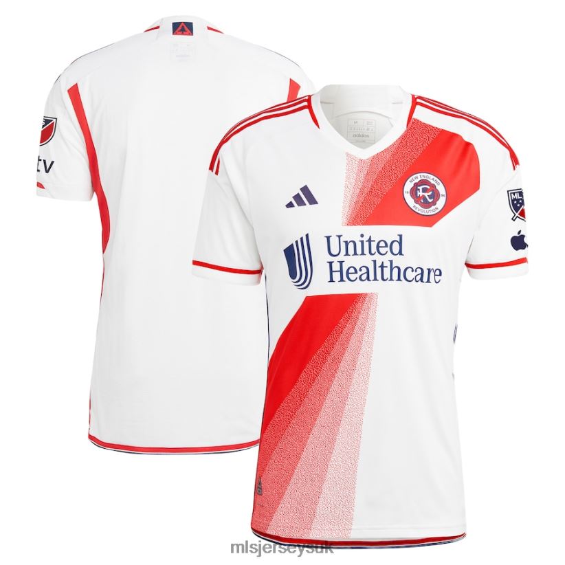 New England Revolution Adidas White 2023 Defiance Authentic Jersey Men MLS Jerseys Jersey X60B2D224