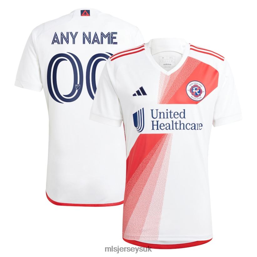 New England Revolution Adidas White 2023 Defiance Replica Custom Jersey Men MLS Jerseys Jersey X60B2D375