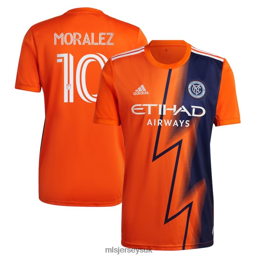 New York City FC Maximiliano Moralez Adidas Orange 2022 The Volt Kit Replica Player Jersey Men MLS Jerseys Jersey X60B2D1088