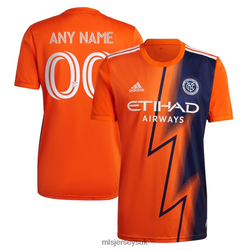 New York City FC Adidas Orange 2022 The Volt Kit Replica Custom Jersey Men MLS Jerseys Jersey X60B2D598