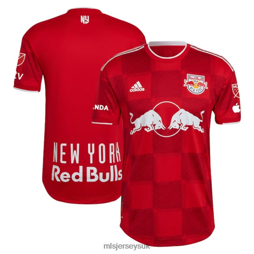 New York Red Bulls Adidas Red 2023 1Ritmo Authentic Jersey Men MLS Jerseys Jersey X60B2D281