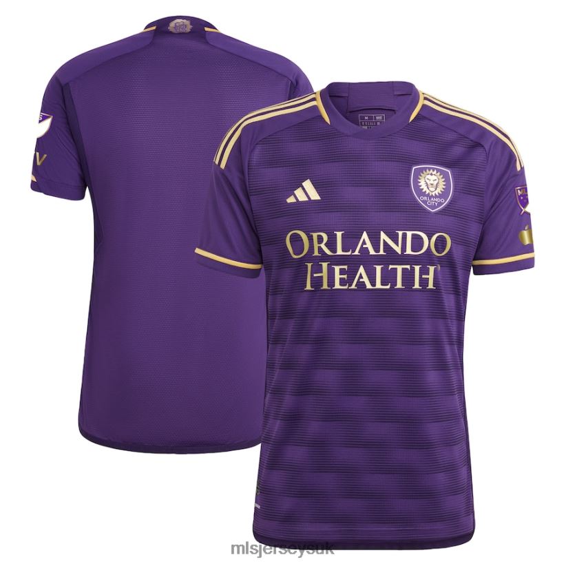 Orlando City SC Adidas Purple 2023 The Wall Kit Authentic Jersey Men MLS Jerseys Jersey X60B2D39