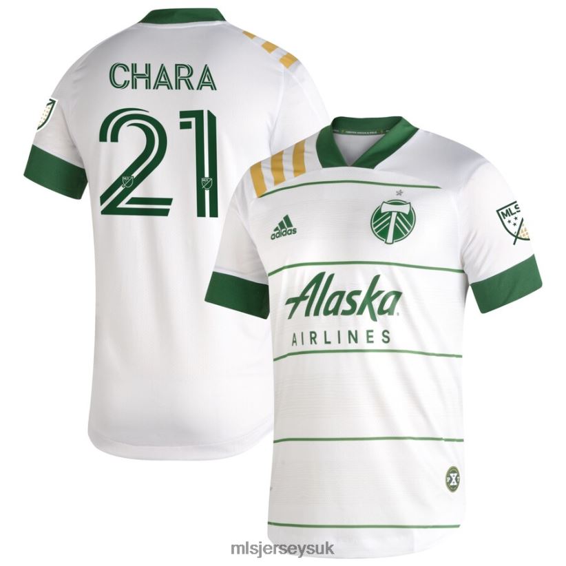 Portland Timbers Diego Chara Adidas White 2020 Secondary Authentic Player Jersey Men MLS Jerseys Jersey X60B2D1049