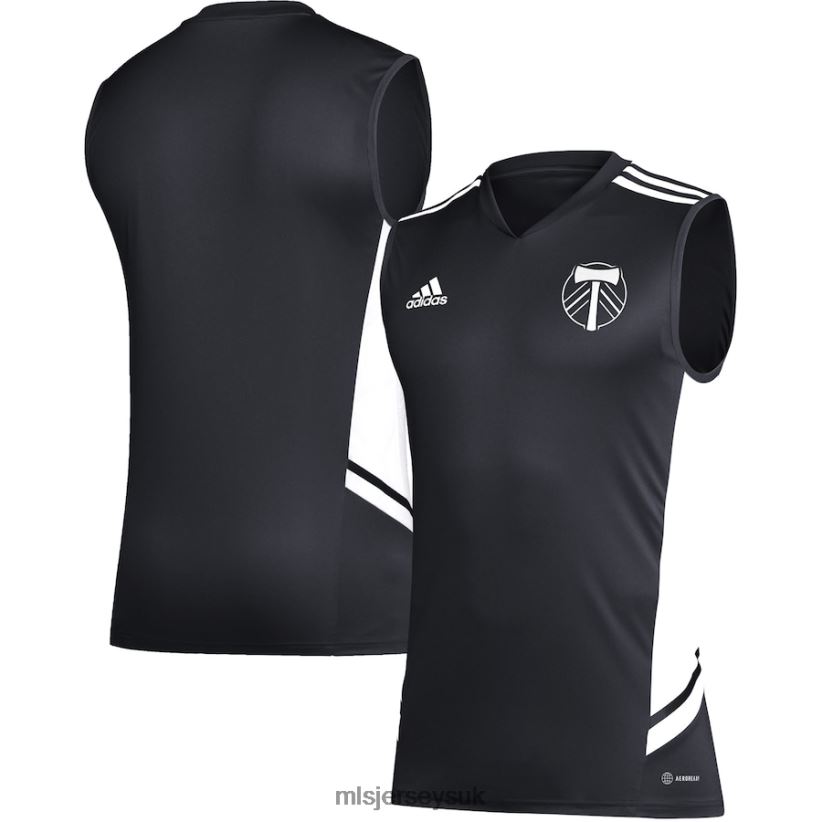 Portland Timbers Adidas Black/White Sleeveless Training Jersey Men MLS Jerseys Jersey X60B2D536