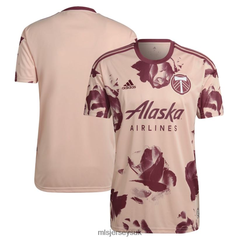 Portland Timbers Adidas Pink 2022 Heritage Rose Kit Replica Blank Jersey Men MLS Jerseys Jersey X60B2D198