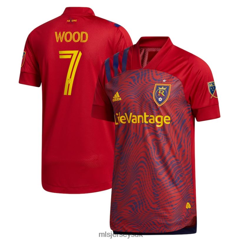 Real Salt Lake Bobby Wood Adidas Red 2021 Primary Authentic Player Jersey Men MLS Jerseys Jersey X60B2D1260