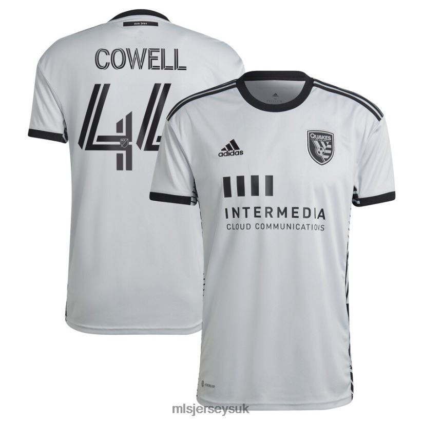 San Jose Earthquakes Cade Cowell Adidas Gray 2022 The Creator Kit Replica Player Jersey Men MLS Jerseys Jersey X60B2D955
