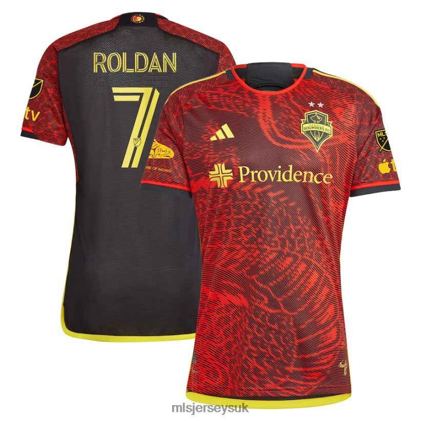 Seattle Sounders FC Cristian Roldan Adidas Red 2023 The Bruce Lee Kit Authentic Jersey Men MLS Jerseys Jersey X60B2D445
