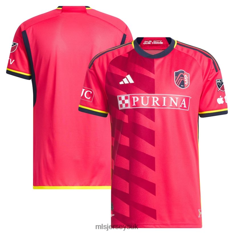 St. Louis City SC Adidas Red 2023 CITY Kit Authentic Jersey Men MLS Jerseys Jersey X60B2D1