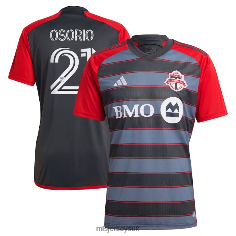 Toronto FC Jonathan Osorio Adidas Gray 2023 Club Kit Replica Player Jersey Men MLS Jerseys Jersey X60B2D672