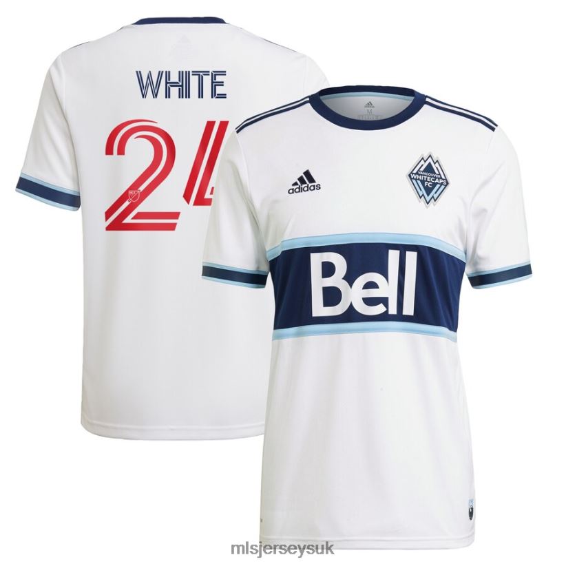 Vancouver Whitecaps FC Brian White Adidas White 2021 Primary Replica Player Jersey Men MLS Jerseys Jersey X60B2D1451
